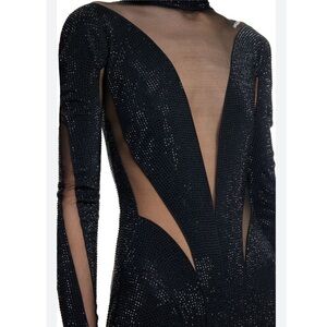 H&M x Mugler crystal dress